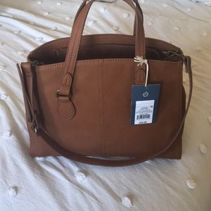 Universal thread cognac purse